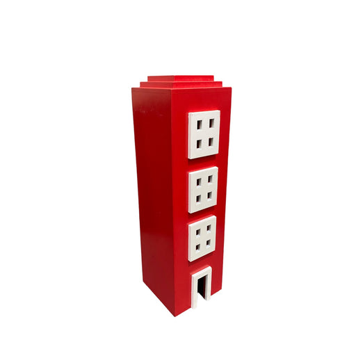 RED EMBOSSED MEDIUM BUILDING - 12x12x43-1