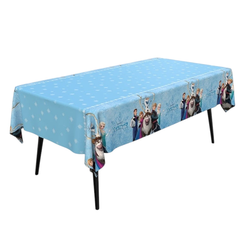 FROZEN PLASTIC TABLE COVER 137 CM X 183 CM - 1 PC