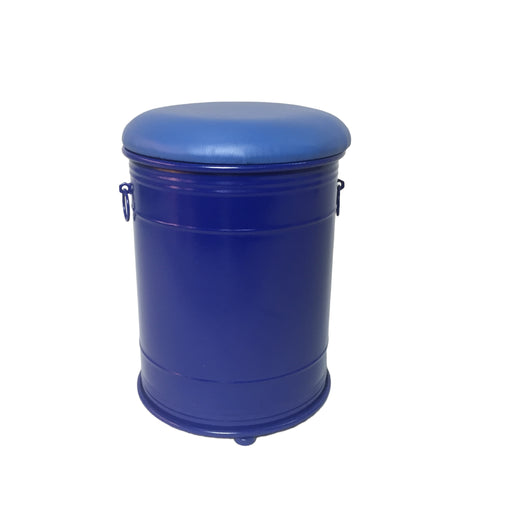 Blue gitane barrel stool-1