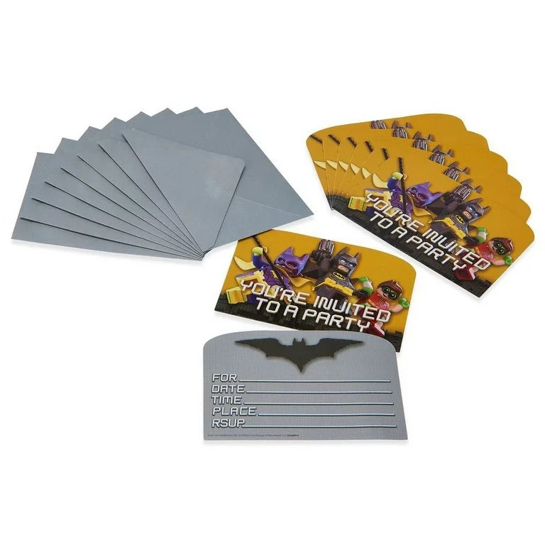 LEGO BATMAN INVITATION CARDS