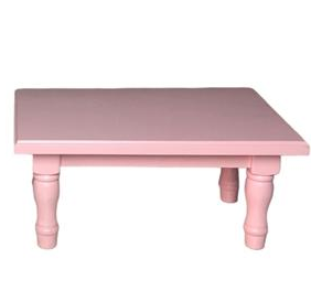 PINK SMALL BENCH TABLE - 40x25x20-1