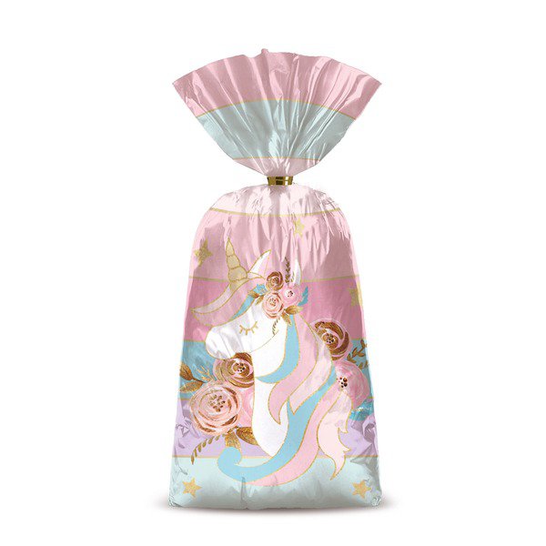 UNICORN PLASTIC LOOT BAGS