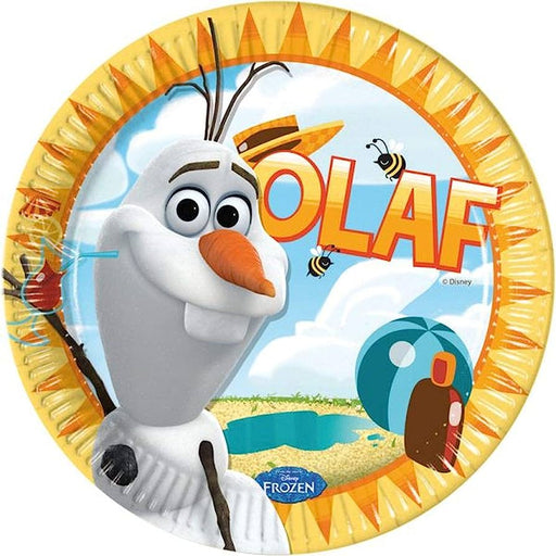 FROZEN BIG ROUND PAPER PLATES