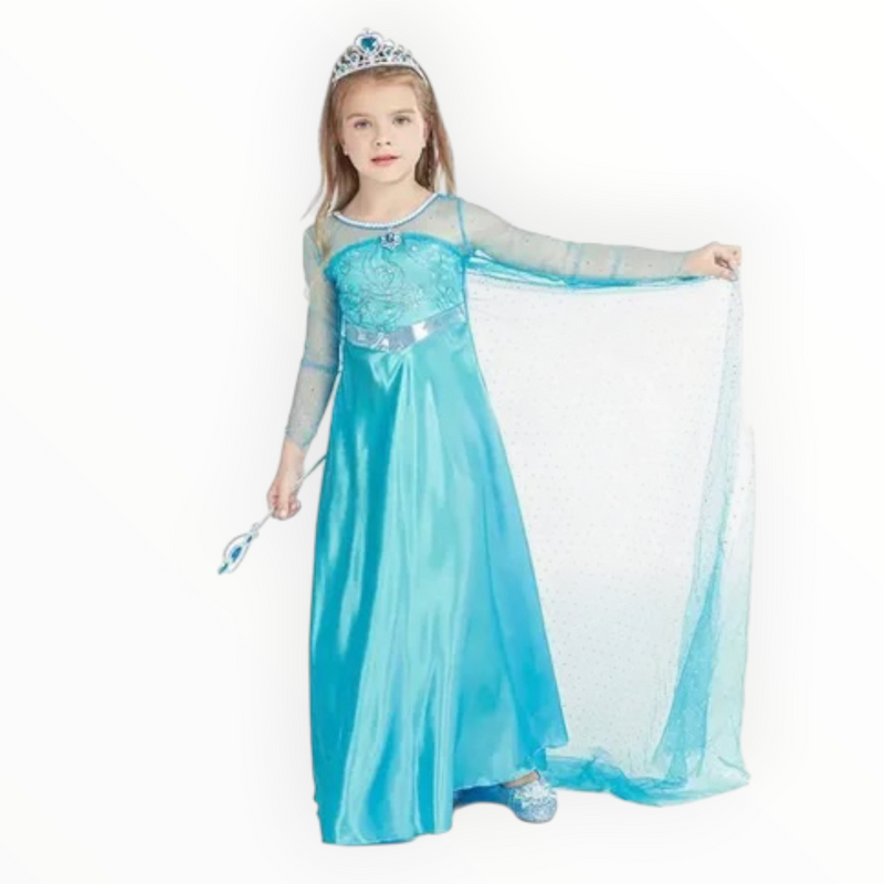 Frozen Elsa Costume L (120-130 cm) 7-9 Yrs