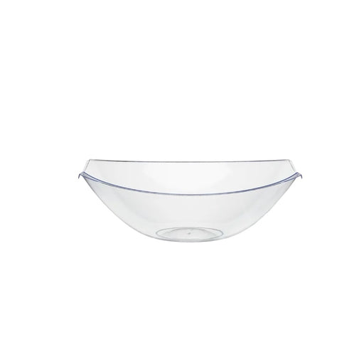 TRANSPARENT CLEAR SALAD OVAL BOWL SMALL