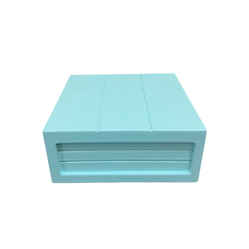 MINT GREEN - Aqua SQUARE BOX ELEVATION - 20x20x8-1