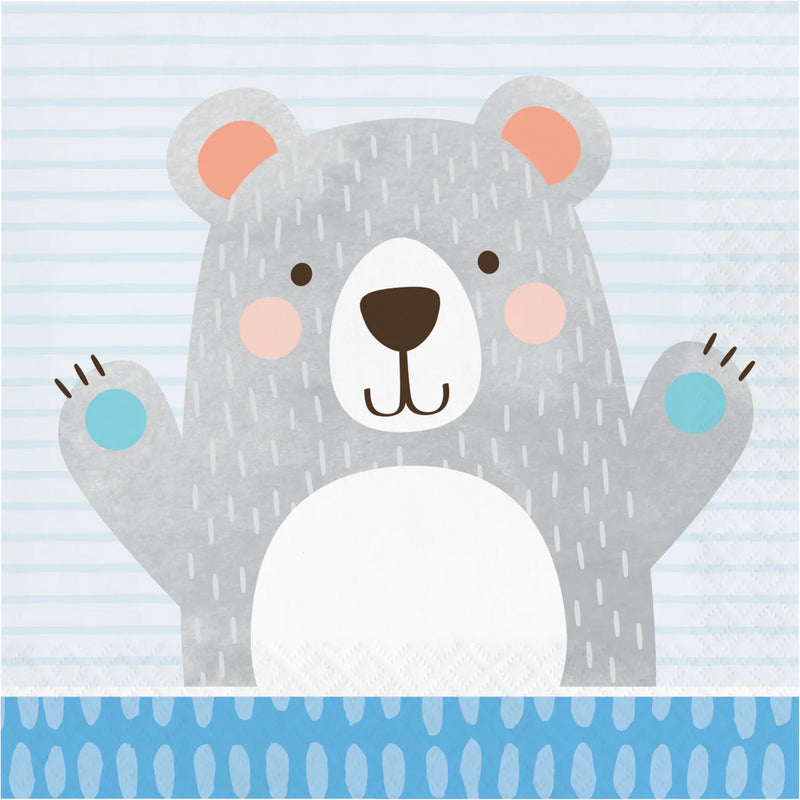 BEAR PARTY BIG NAPKINS