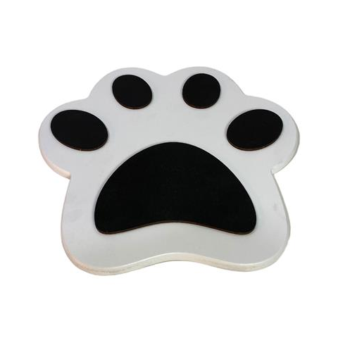 LITTLE PAW TRAY - BLACK- EMBOSSED 26x1x25-1