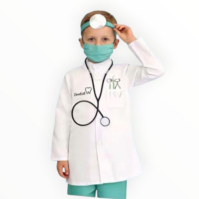 Dentist Costume L (120-130 cm) 7-9 Yrs