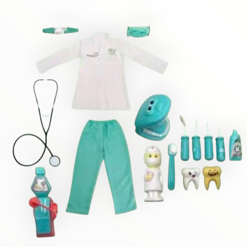 Dentist Costume L (120-130 cm) 7-9 Yrs