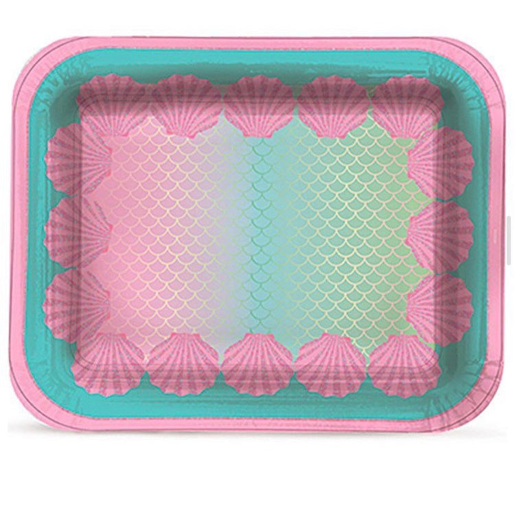 MERMAID RECTANGULER CARDBOARD TRAY