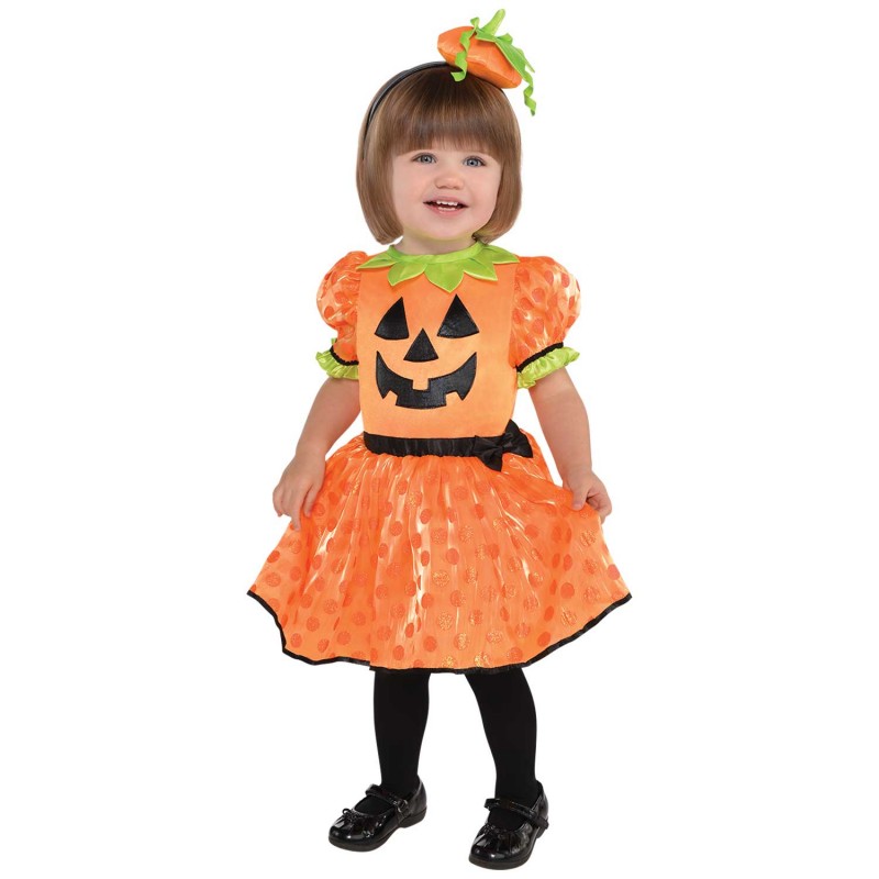 BABY PUMPKIN DRESS - COSTUME 1-2 years