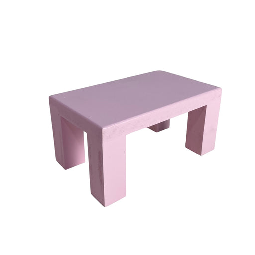 PINK LOW STOOL RECTANGULAR - 20x12x10-1