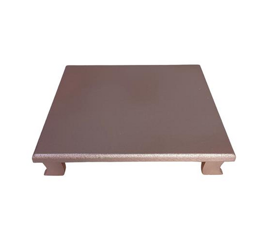 ROSEGOLD TRAY COLONIAL FOOT -SQUARE- 20x20x5-1