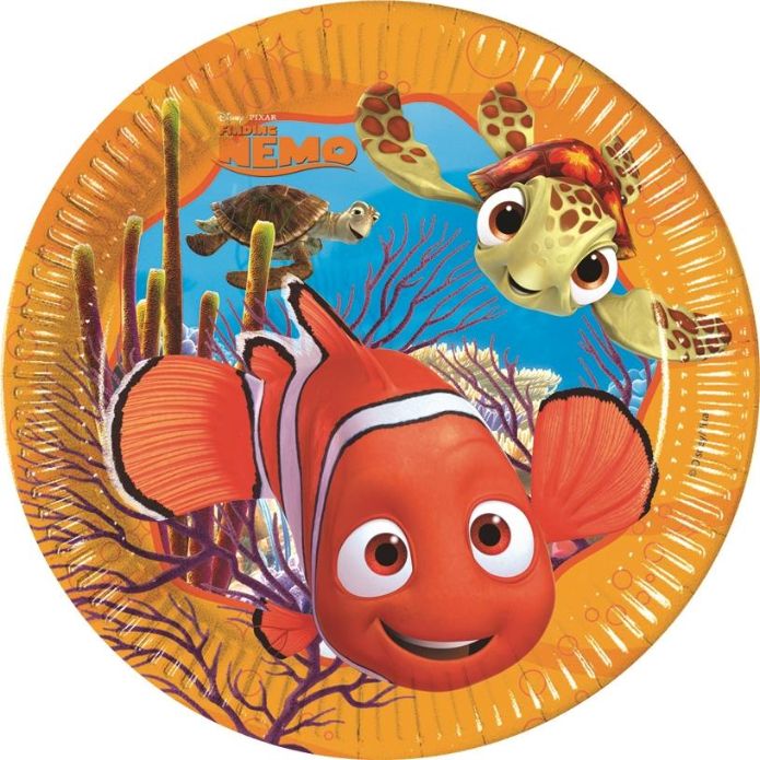 FINDING DORY & NEMO BIG ROUND PAPER PLATES
