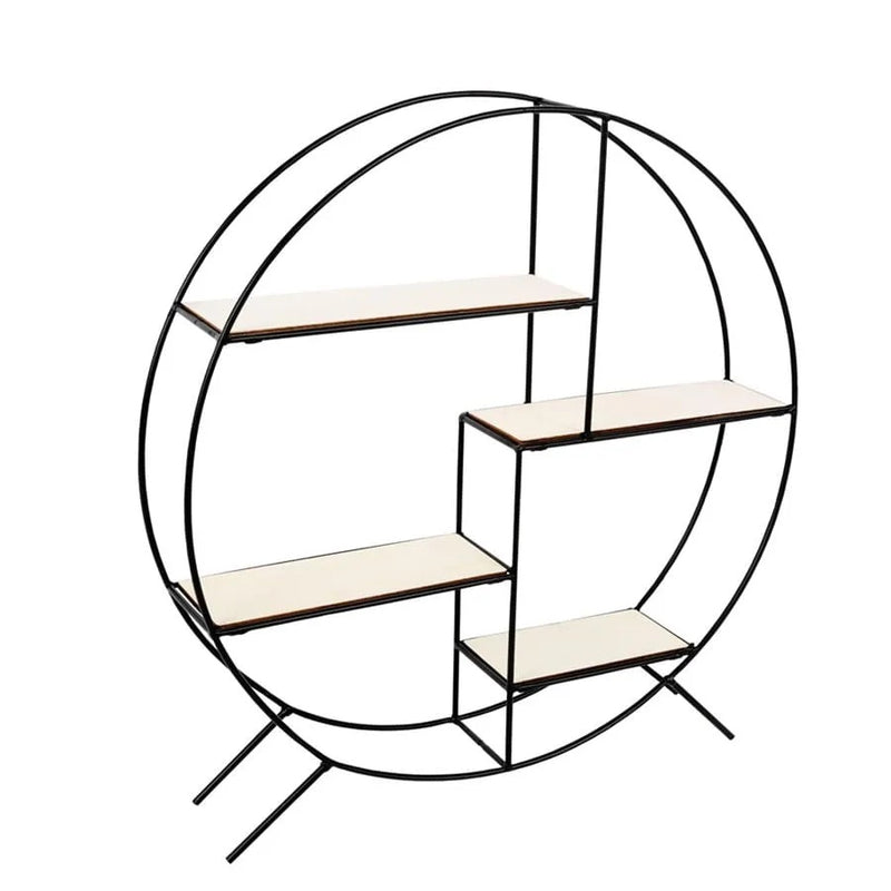 ROUND SWEETS BOOKCASE STYLE SHELVES - BLACK - BIG - 70x9x72-1