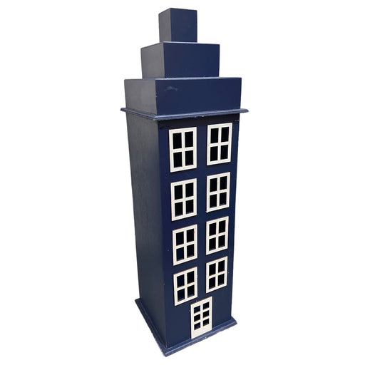 BLUE EMBOSSED BIG BUILDING - 18x18x66-1