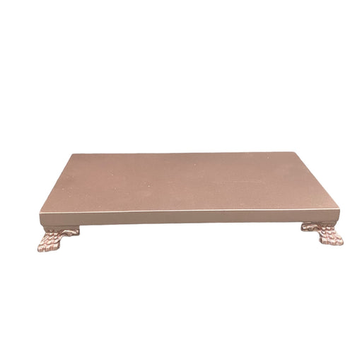 Rosegold chrome RECTANGULER TRAY - 15x30x4-1