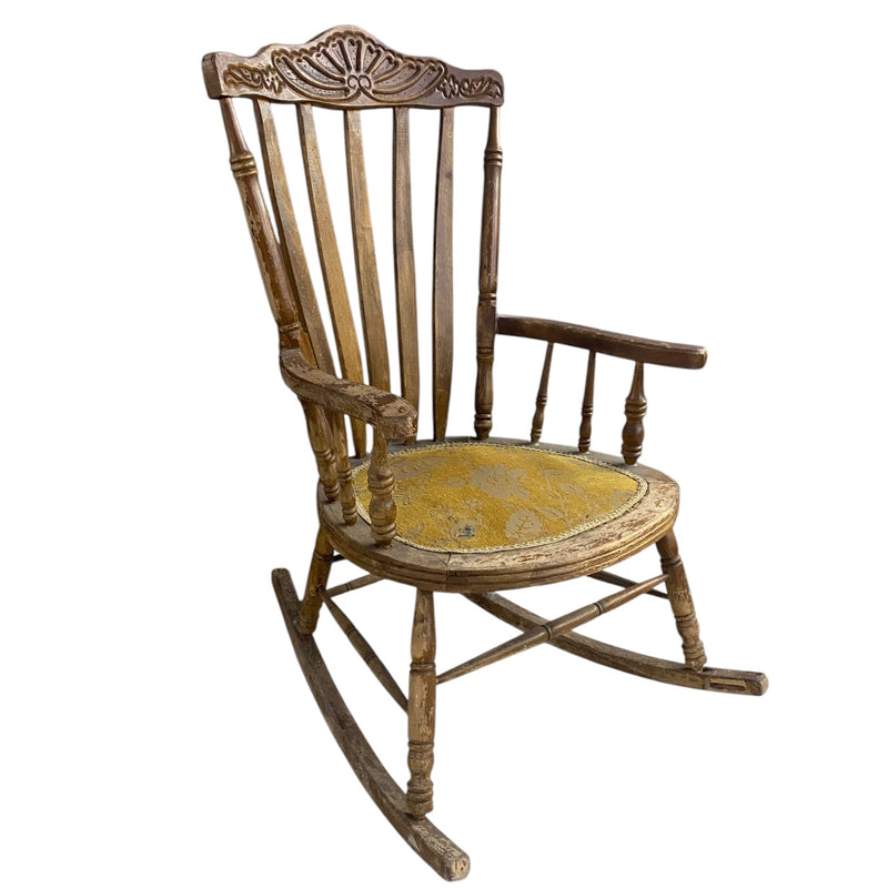 VINTAGE WOODEN SWINGING CHAIR-1