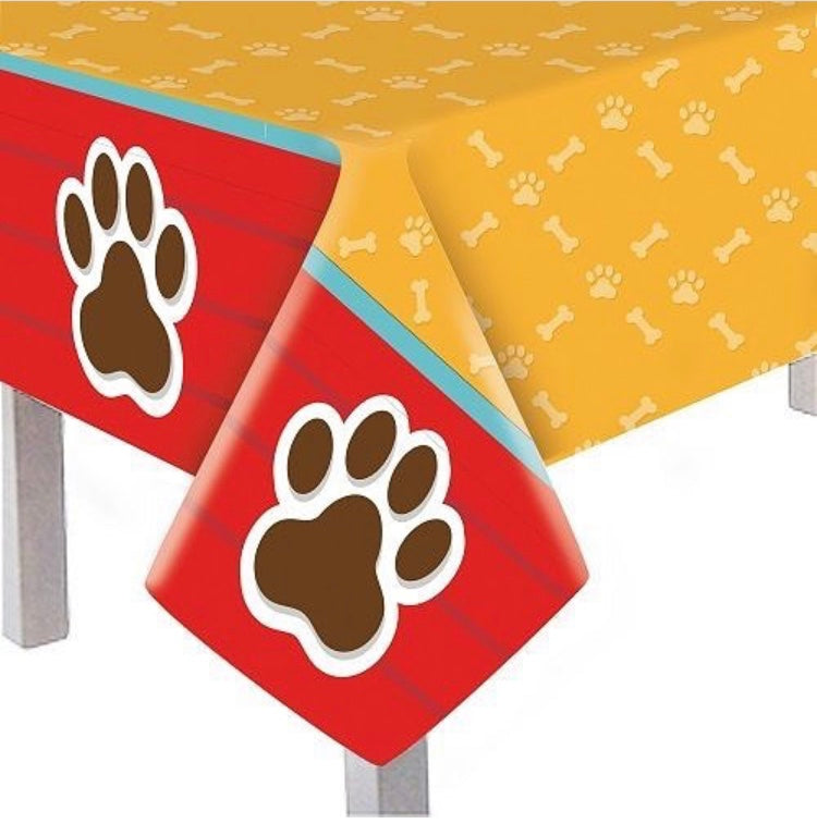 DOGS & PUPPIES PLASTIC TABLE COVER
