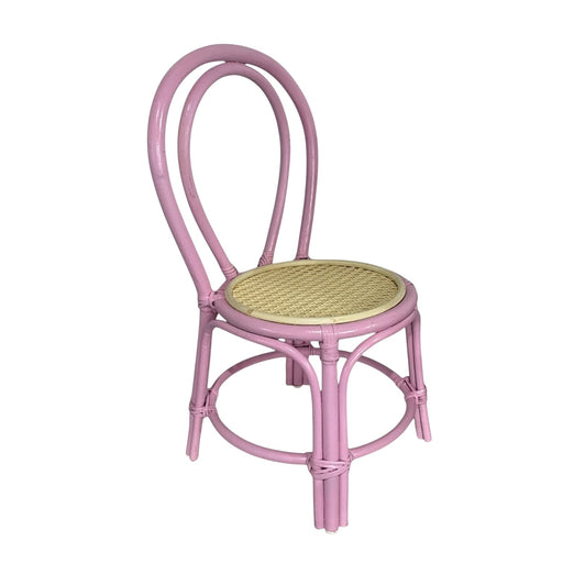 PINK ARCH RATTAN KIDS CHAIR (RENTAL)-2