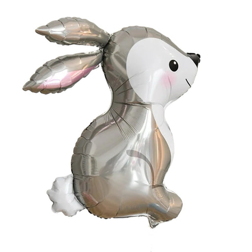GREY Rabbit 28" SUPERSHAPE FOIL BALLOON