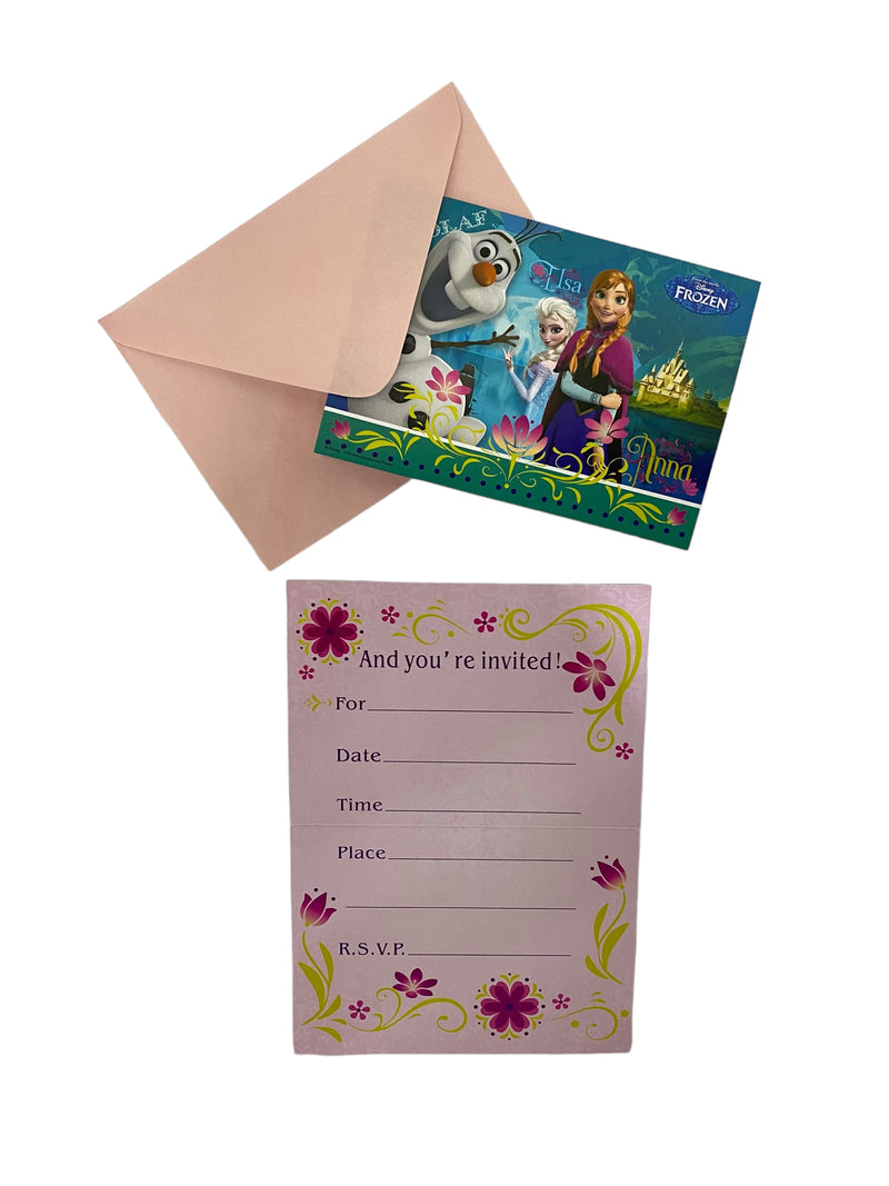 FROZEN INVITATION CARDS
