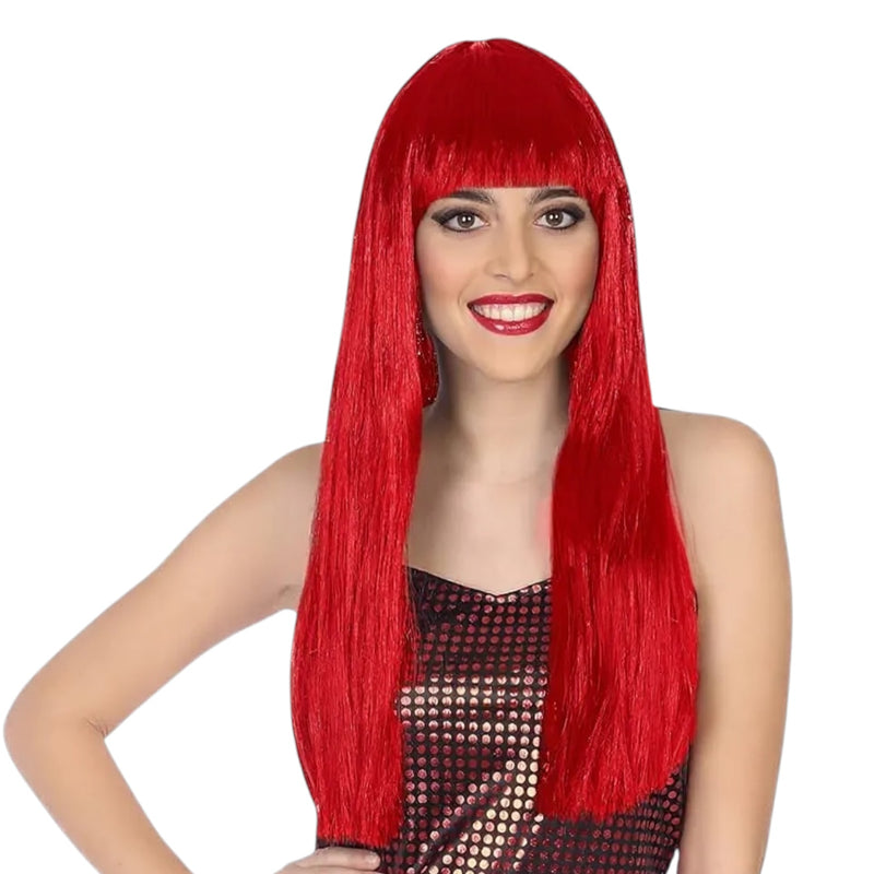 RED LONG WIG