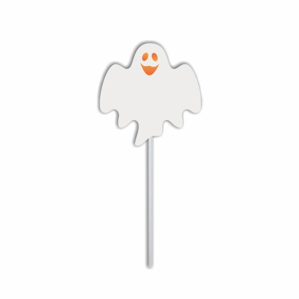 HALLOWEEN PLEXI FOOD PICKS ( GHOST )