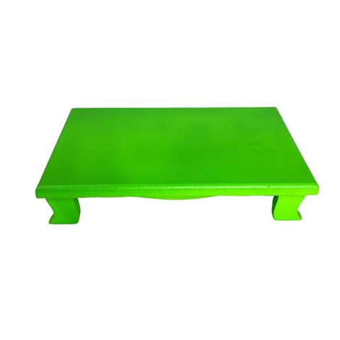NEON GREEN TRAY COLONIAL FOOT - 20x14x5-1