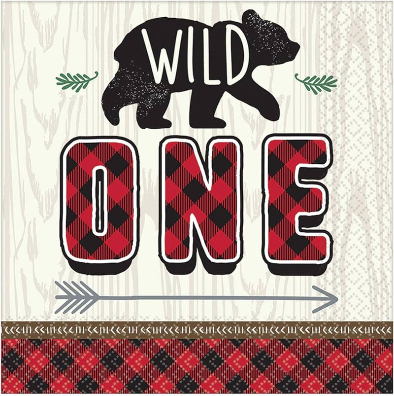 Little Lumberjack 'Wild One' Napkin