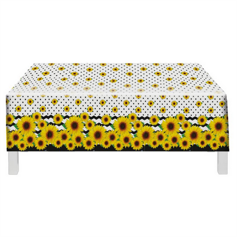SUNFLOWER PLASTIC TABLE COVER