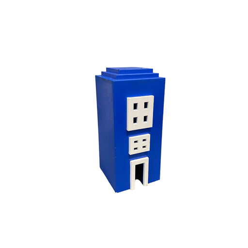 BLUE EMBOSSED SMALL BUILDING - 12x12x29-1