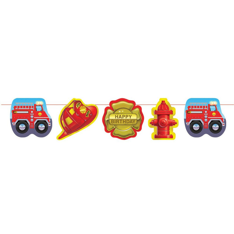 FIREFIGHTER PARTY BANNER