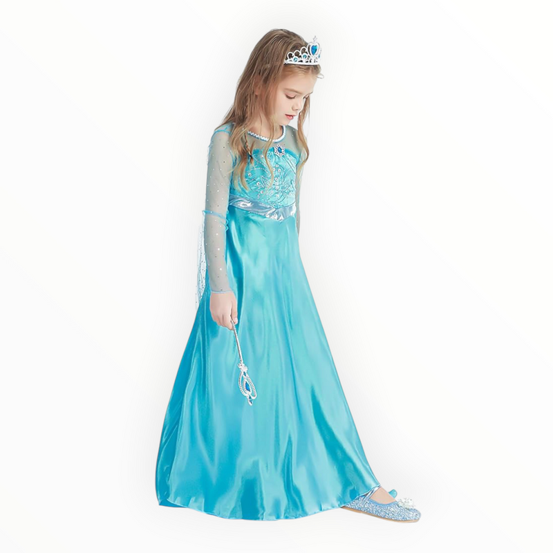 Frozen Elsa Costume S (90-110 cm) 3-5 Yrs