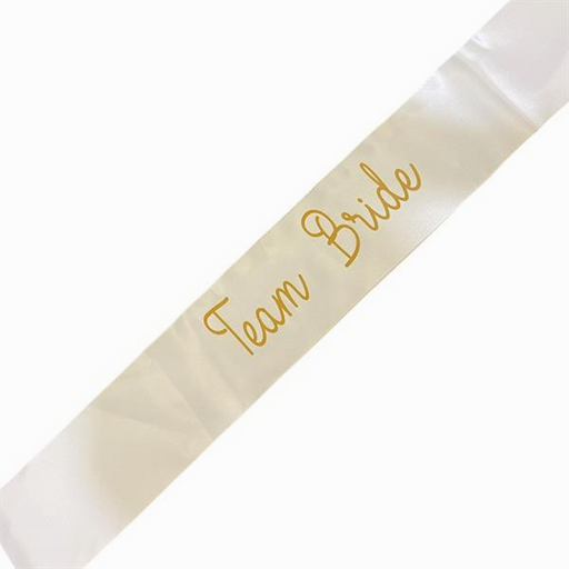 TEAM BRIDE WHITE SASH