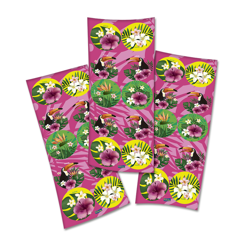 TOUCAN ROUND STICKERS