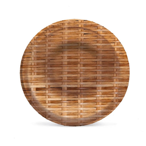 CRACKERS PAPER BOWLS - WOOD BAMBOO PRINT