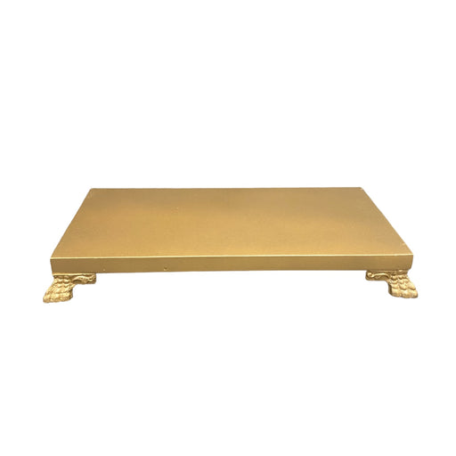 Gold chrome RECTANGULER TRAY - 15x30x4-1