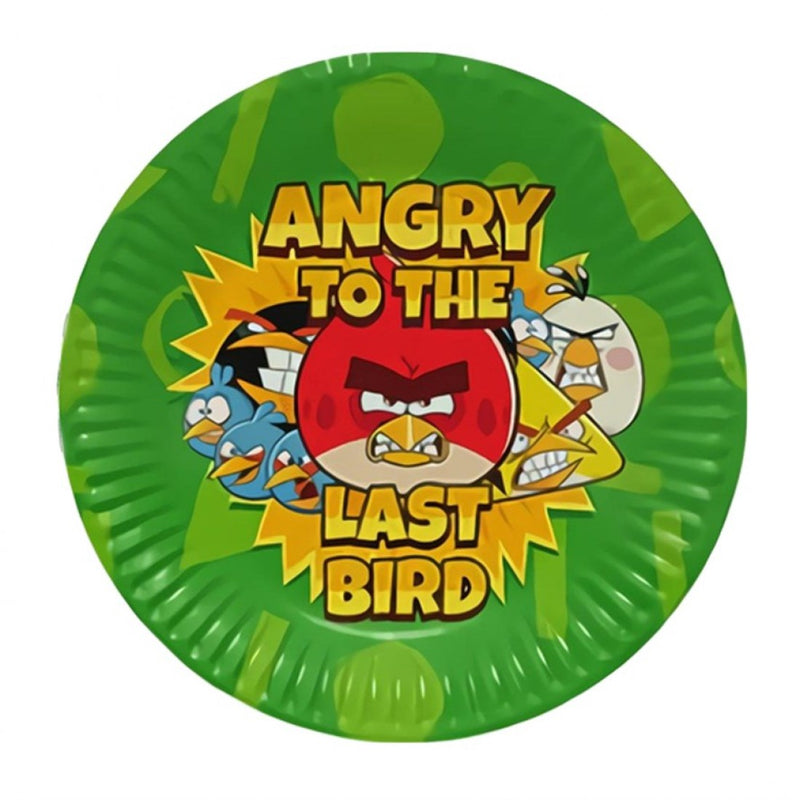 ANGRY BIRD BIG ROUND PAPER PLATES
