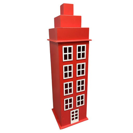 RED EMBOSSED BIG BUILDING - 18x18x66-1