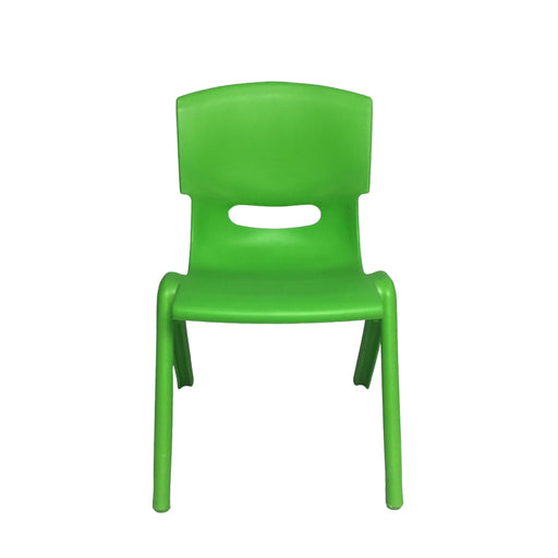 Green plastic kids chair-1