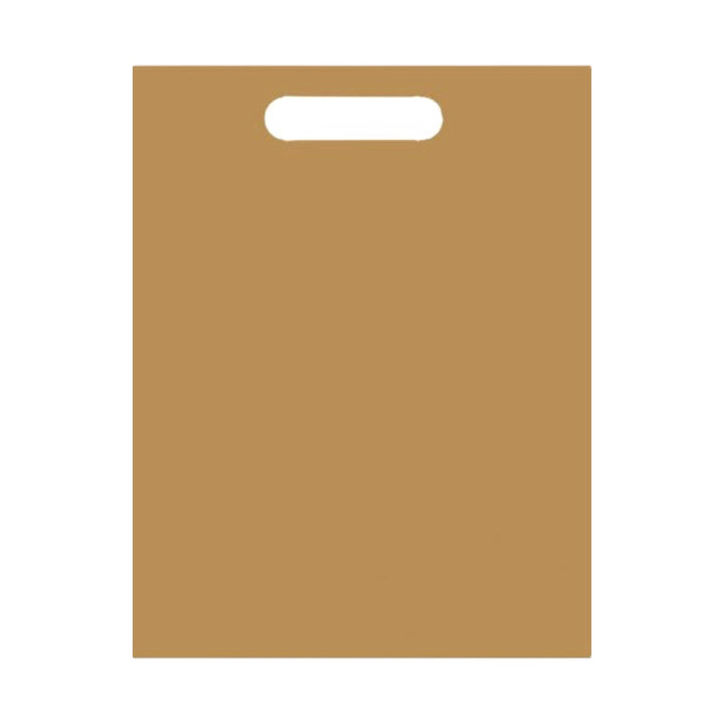 GOLD PLASTIC LOOT BAGS - 10 PCS