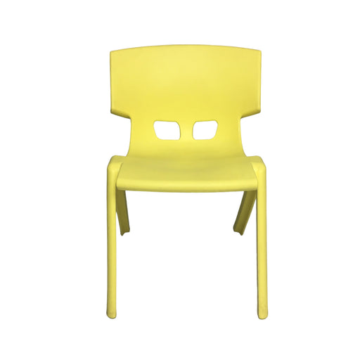 Yellow plastic kids chair-1