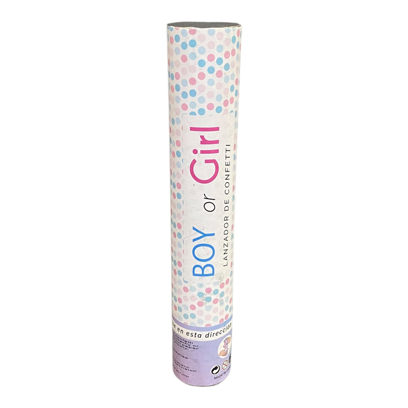 CONFETTI POPPER - GENDER REVEAL GIRL - 30 CM