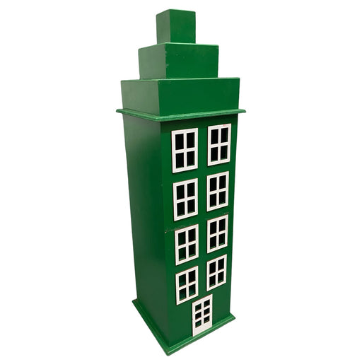 GREEN EMBOSSED BIG BUILDING - 18x18x66-1