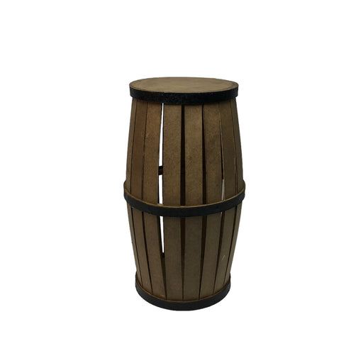 SMALL WOODEN WINE BARREL - 19x36-1
