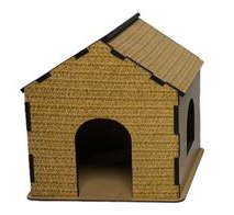 STRAWS HOUSE 3 LITTLE PIG'S HOUSES - 21x21x23-1