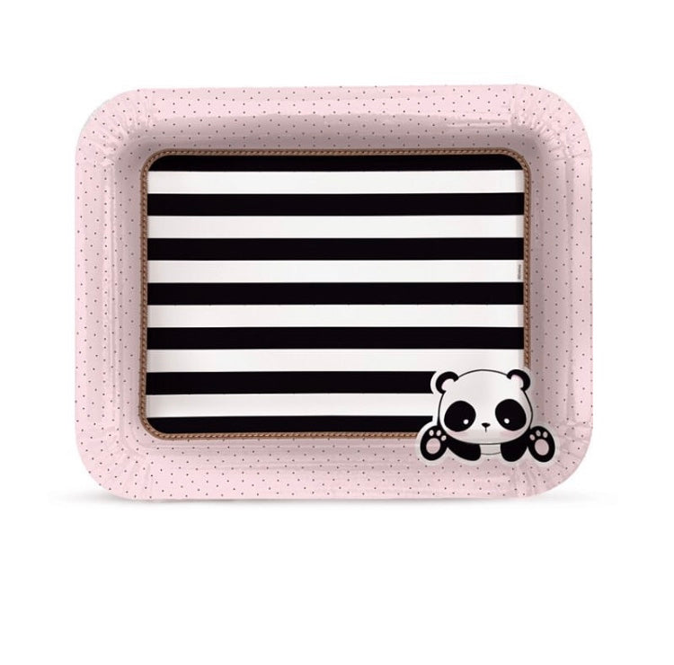 PANDA RECTANGULER CARDBOARD TRAY
