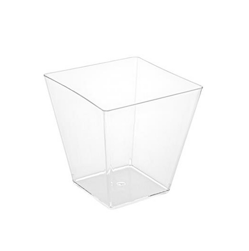 CLEAR SERVING SHOTS - Square top - 24 pcs